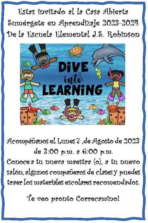 Open House Spanish Flyer